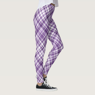 Leggings Vibrante Patrón de Conciencia de Alzheimer con Púr