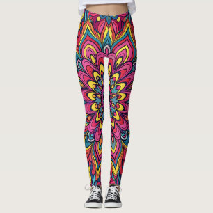 Leggings Vibrante patrón psicodélico