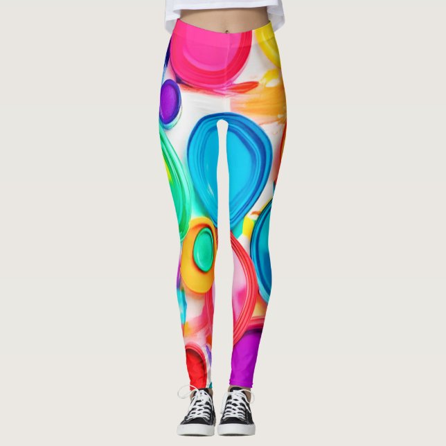 Leggings Vibrante pintura paleta (Anverso)
