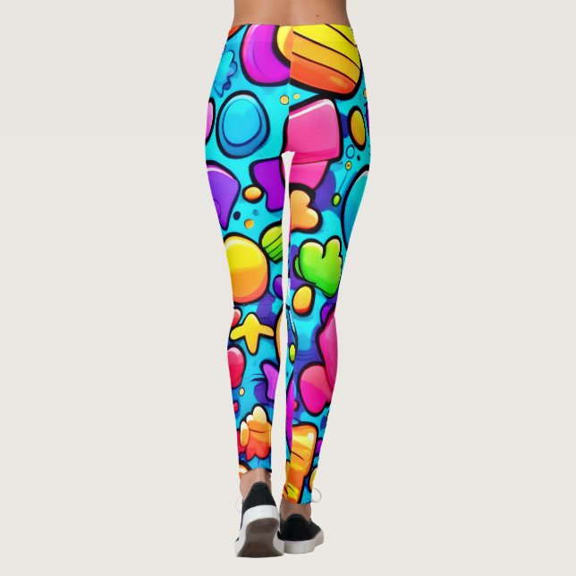 Leggings Vibrante Resumen Candyland (Reverso)