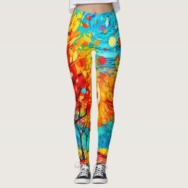 Leggings Vibrante sendero forestal a la luna