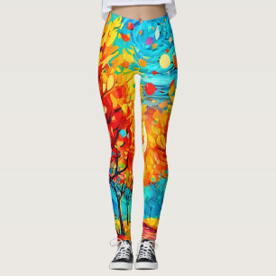 Leggings Vibrante sendero forestal a la luna