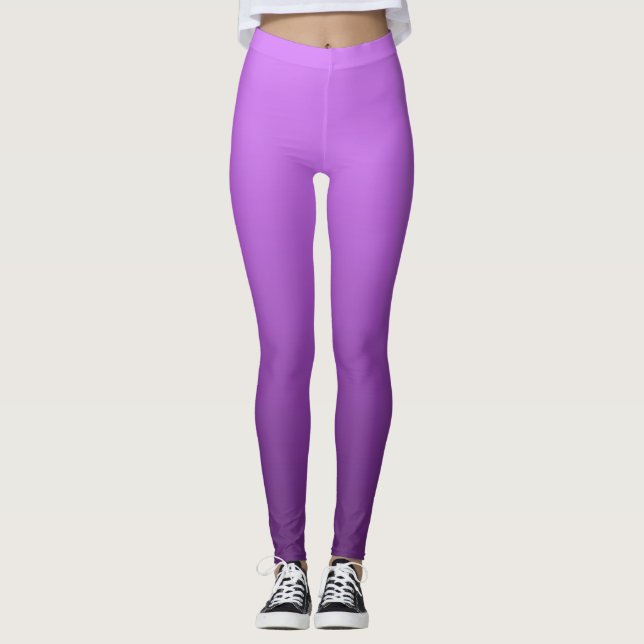 Leggings Vibrante verano eléctrico púrpura naranja desparra (Anverso)