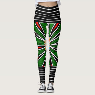 Leggings Vibrantes abrazaderas de impresión digital: perfec