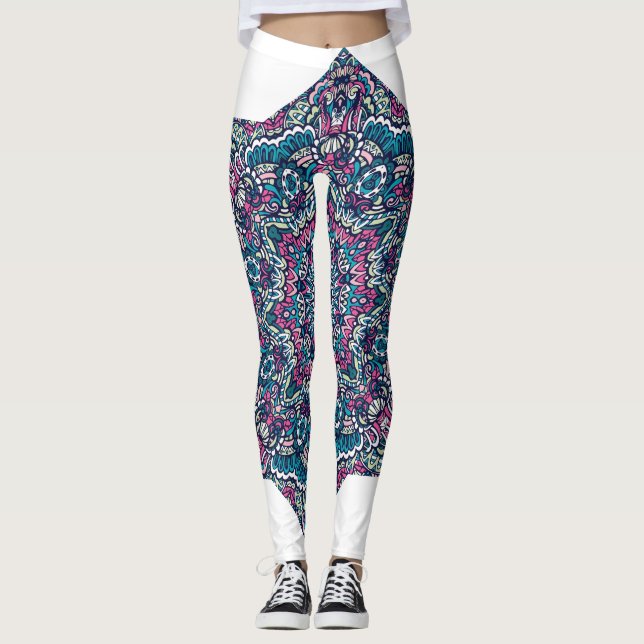 Leggings Vibrantes anteojos psicodélicos Mandala Dream Legg (Anverso)