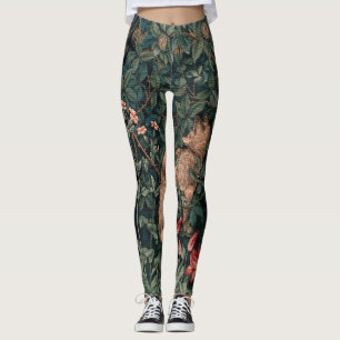 Leggings Vida silvestre William Morris Greenery Fox
