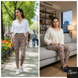 Leggings vidrio manchado roto