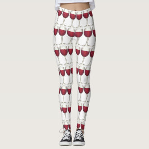 Leggings Vidrio Rojo Vidrio Gafas Merlot Cabernet Vinos Com