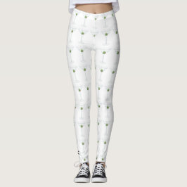 Leggings Vidrio y aceituna frescos de Martini con el