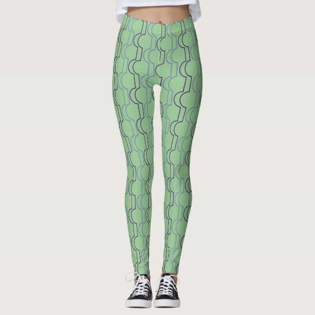 Leggings Vieira azul (Anverso)