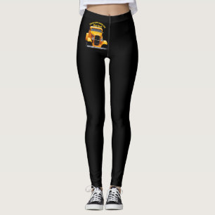 Leggings Vieja calzada amarilla con las ventanas delanteras