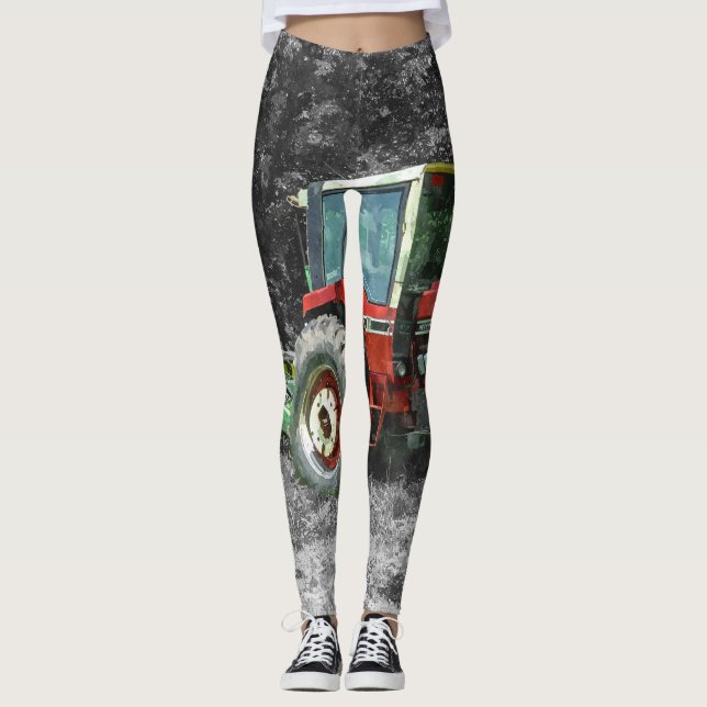Leggings Viejo Tractor Internacional Painterly (Anverso)