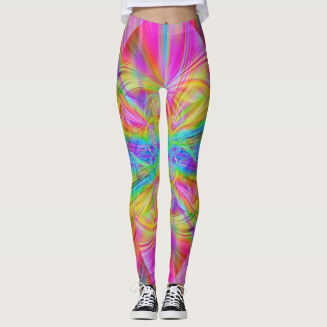Leggings Vigas de arcoiris de cristal (Anverso)