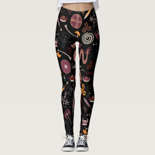Leggings Viking: Diseño gráfico sin inconvenientes.