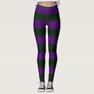 Leggings Villana Vibraciones de Bruja Rayas de Halloween Pú
