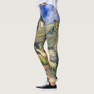 Leggings Vincent Van Gogh - Cabañas con Techo de Paja en Co