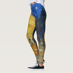 Leggings Vincent van Gogh - Cafe Terrace de noche