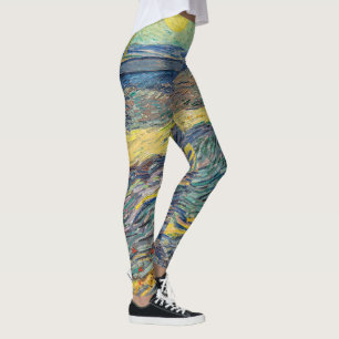 Leggings Vincent van Gogh - Campo con campesinos arando