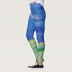 Leggings Vincent van Gogh - Campos de trigo bajo nubes de t