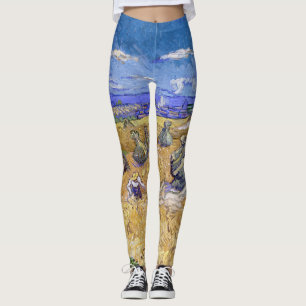 Leggings Vincent van Gogh - Cuestas de trigo con raperos
