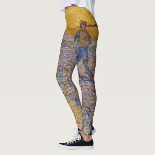 Leggings Vincent van Gogh - El sembrador con el sol ponient