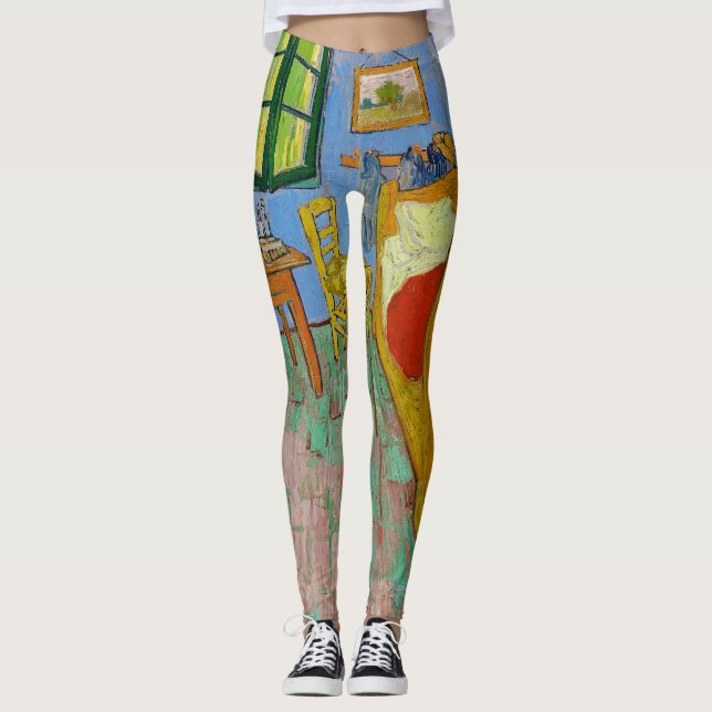 Leggings Vincent Van Gogh. Habitación. Vintage impresionist (Anverso)