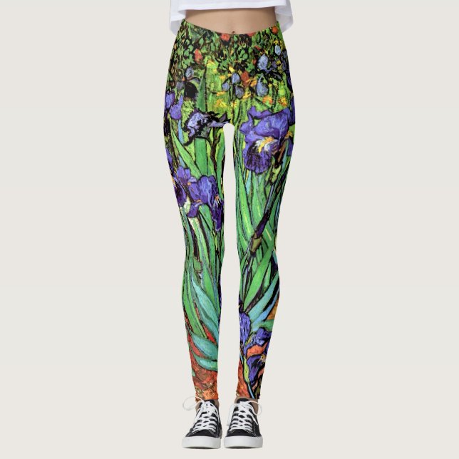Leggings Vincent Van Gogh - Irises - Bella Artes de los ama (Anverso)