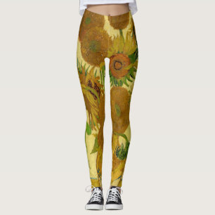 Leggings Vincent van Gogh - Jarrón con quince girasoles