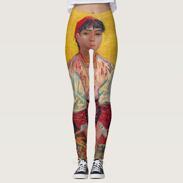 Leggings Vincent Van Gogh - La mujer italiana (Anverso)