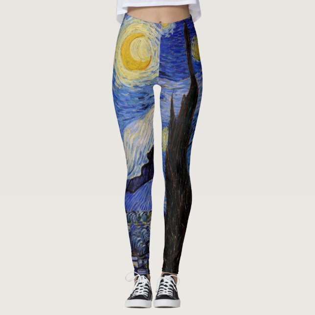 Leggings Vincent Van Gogh - La noche estrellada (Anverso)