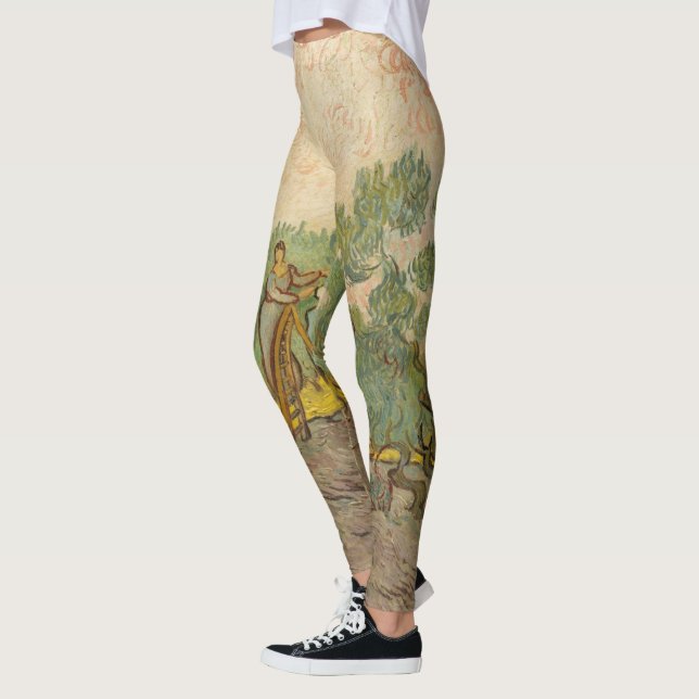 Leggings Vincent van Gogh - Mujeres recolectando aceitunas (Izquierda)