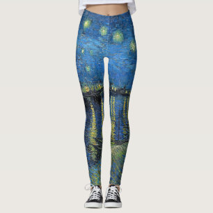 Leggings Vincent van Gogh - Noche estrellada sobre el Ródan