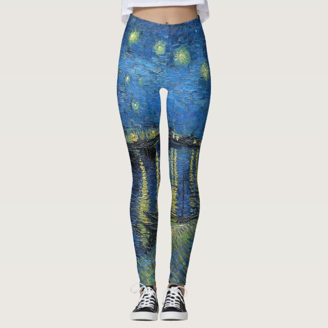 Leggings Vincent van Gogh - Noche estrellada sobre el Ródan (Anverso)