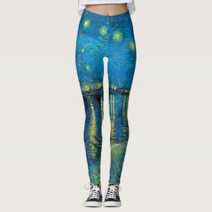 Leggings Vincent Van Gogh Noche estrellada sobre el Ródano