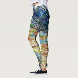 Leggings Vincent van Gogh - Olivos: Cielo azul brillante