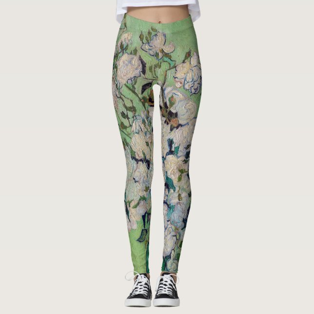 Leggings Vincent van Gogh - Rosas (Anverso)