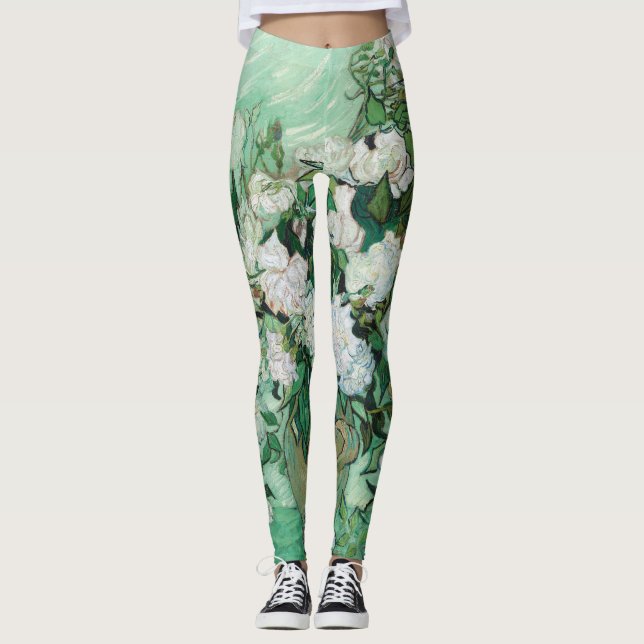 Leggings Vincent van Gogh - Rosas (Anverso)