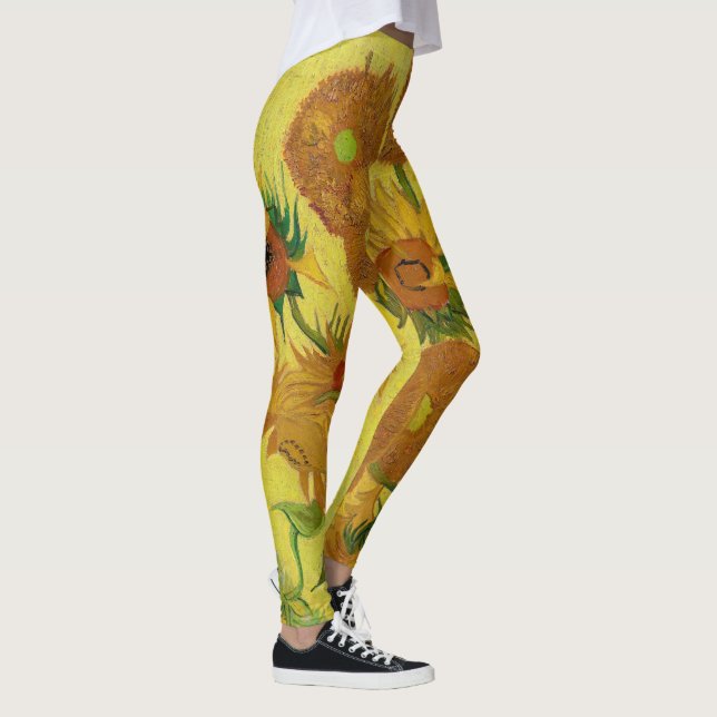 Leggings Vincent van Gogh - Vase con quince girasoles (Derecha)