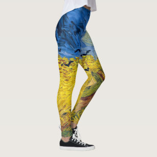 Leggings Vincent van Gogh - Wheatfield con cuervos