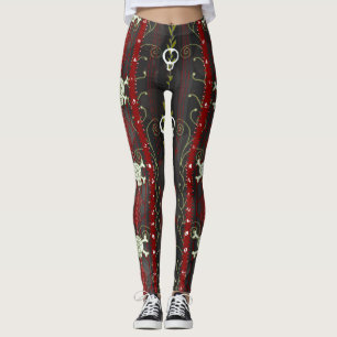 Leggings Vines O' Death Samhain Halloween Octubre Skull