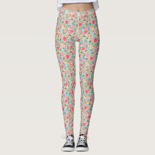 Leggings Vingage Summer Wildflowers Meadow
