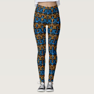 Leggings Vintage arábiga retro ornamental sin mar