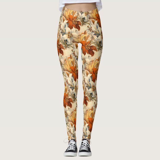 Leggings Vintage Autumn Floral (Anverso)
