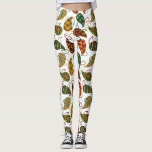 Leggings Vintage Christmas Paisley
