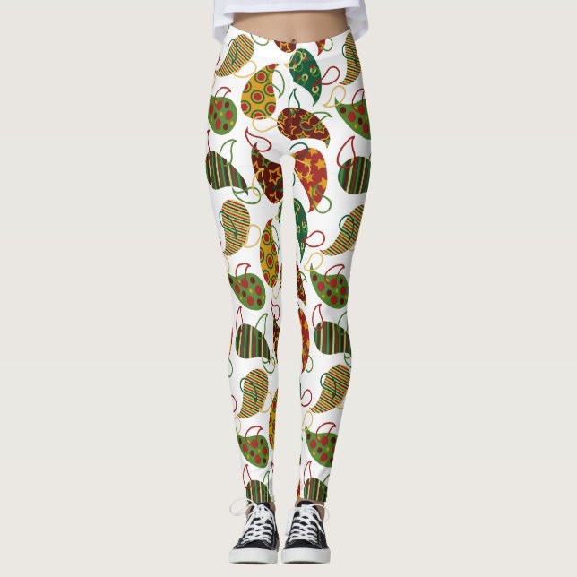 Leggings Vintage Christmas Paisley (Anverso)
