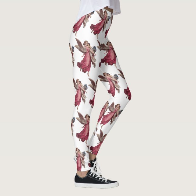 Leggings Vintage Christmas, Victorian Guardian Angel (Derecha)