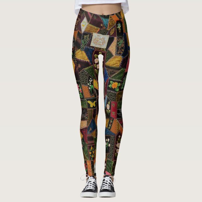 Leggings Vintage Crazy Quilt (Anverso)