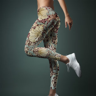 Leggings Vintage de yoga bicolor cian magenta William Morri