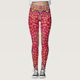 Leggings Vintage Decorative Persian Floral Carpet