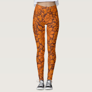 Leggings Vintage estético por toda la impresión floral